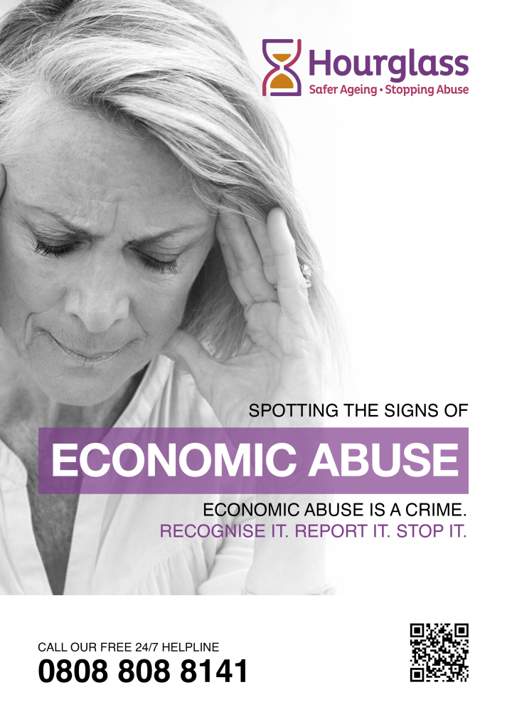 hourglass safer ageing stopping abuse financial abuse brochure